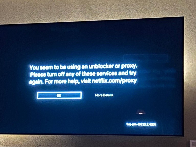 The reason you are seeing this message is because either Netflix blocked your IP (or rather the IP of your VPN server)