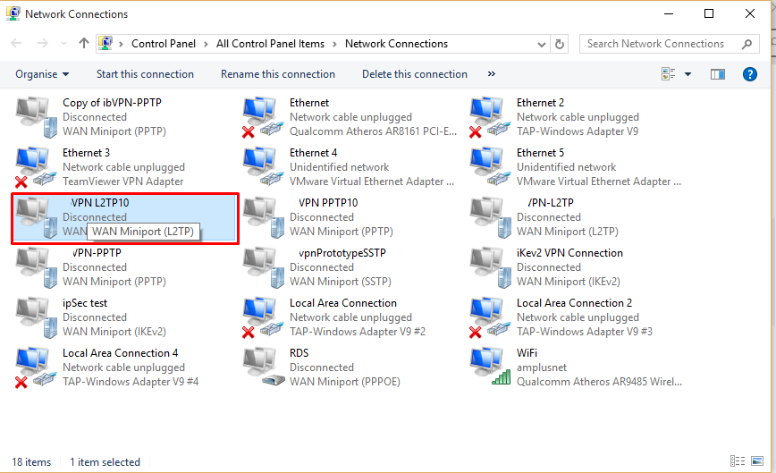 Tap Windows Adapter V9 Network Cable Unplugged